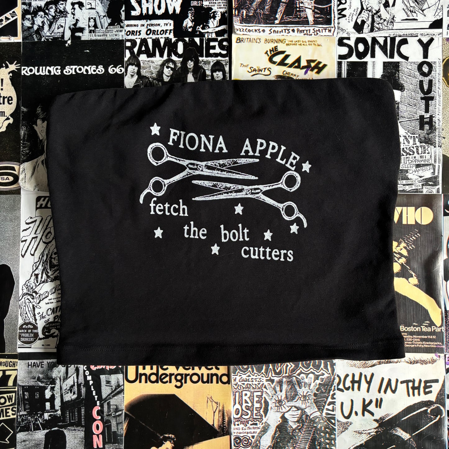 FIONA APPLE black/white tube top