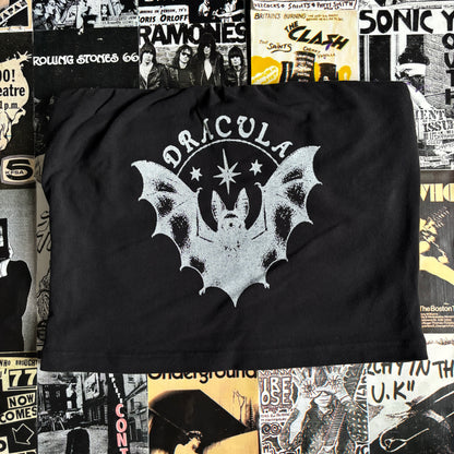 DRACULA black/white tube top