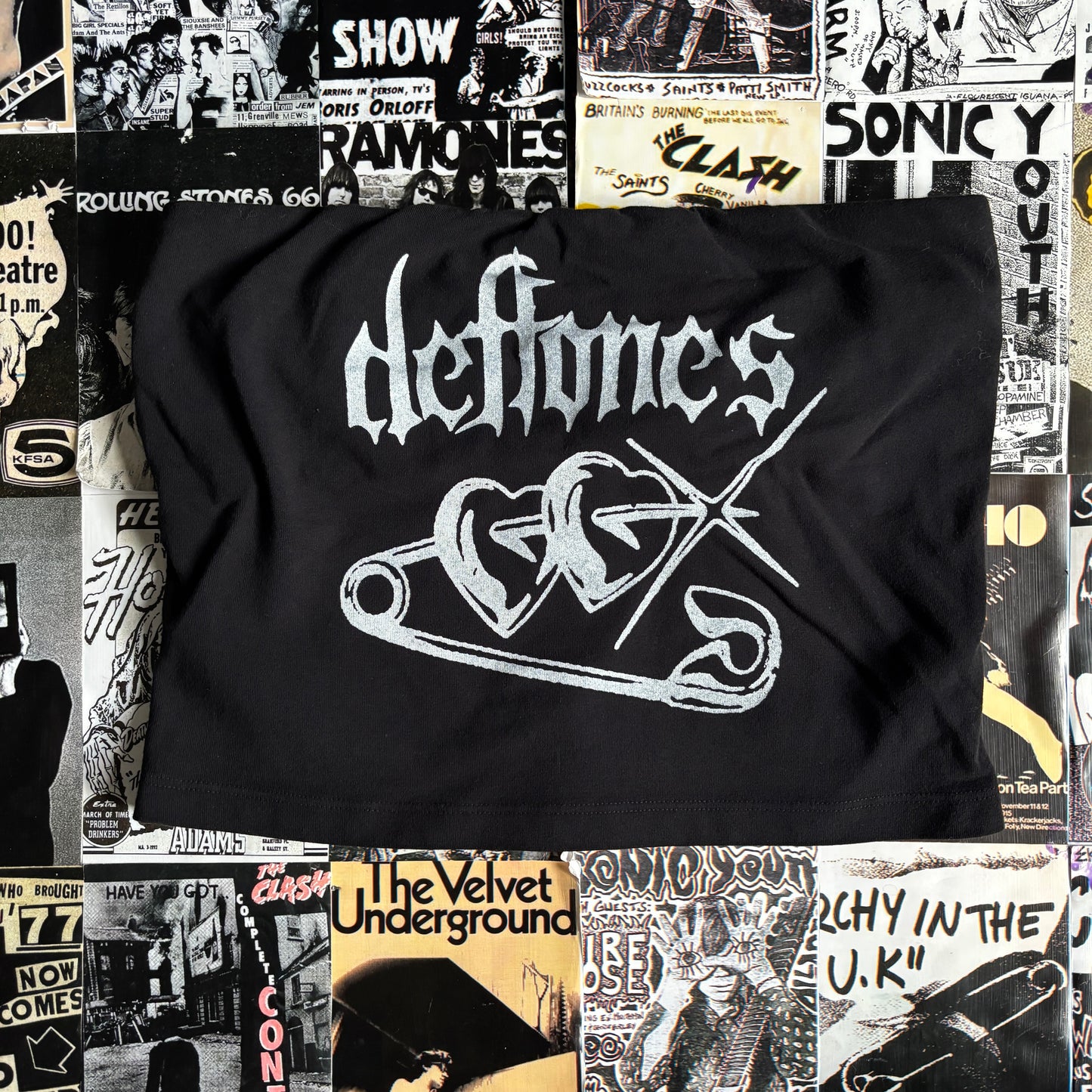 DEFTONES black/white tube top